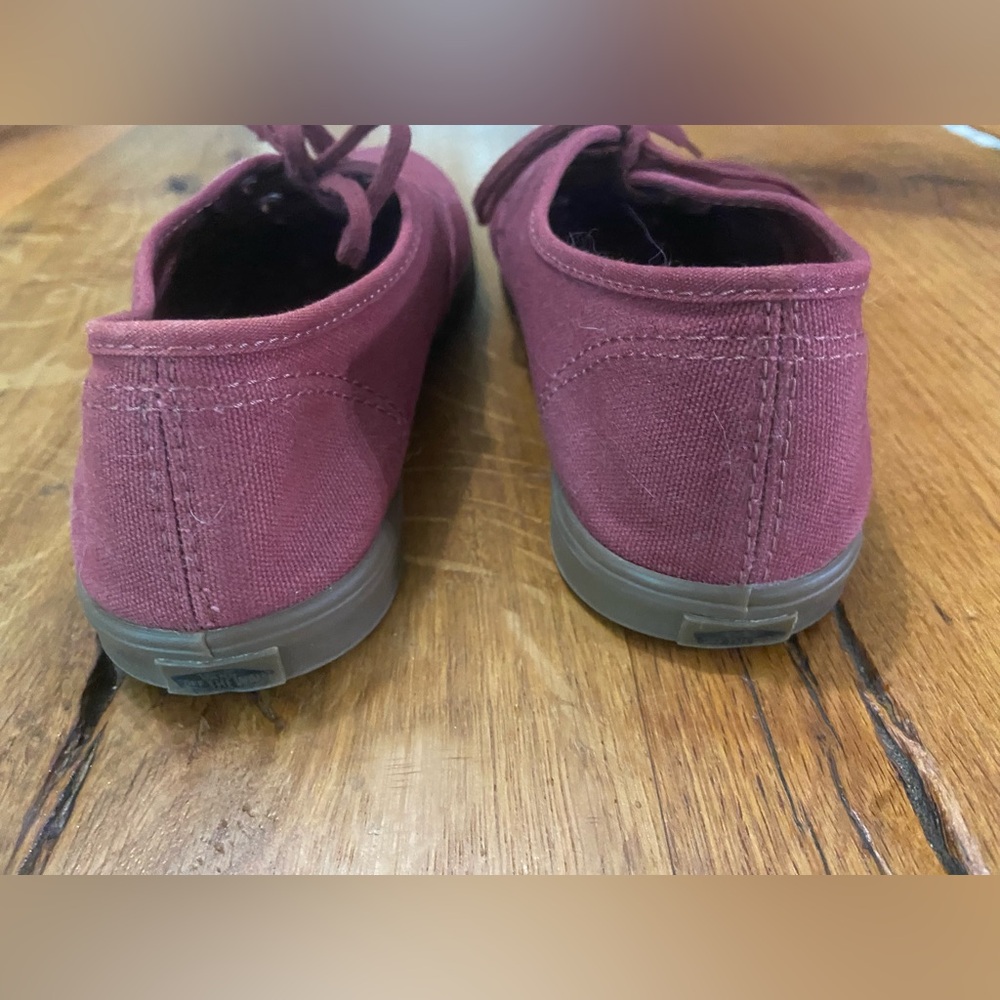 Vans Maroon Canvas Comfortable Lace-Up Shoes, Perfect to Dress Up or Down, Sz 10 - Picture 9 of 9